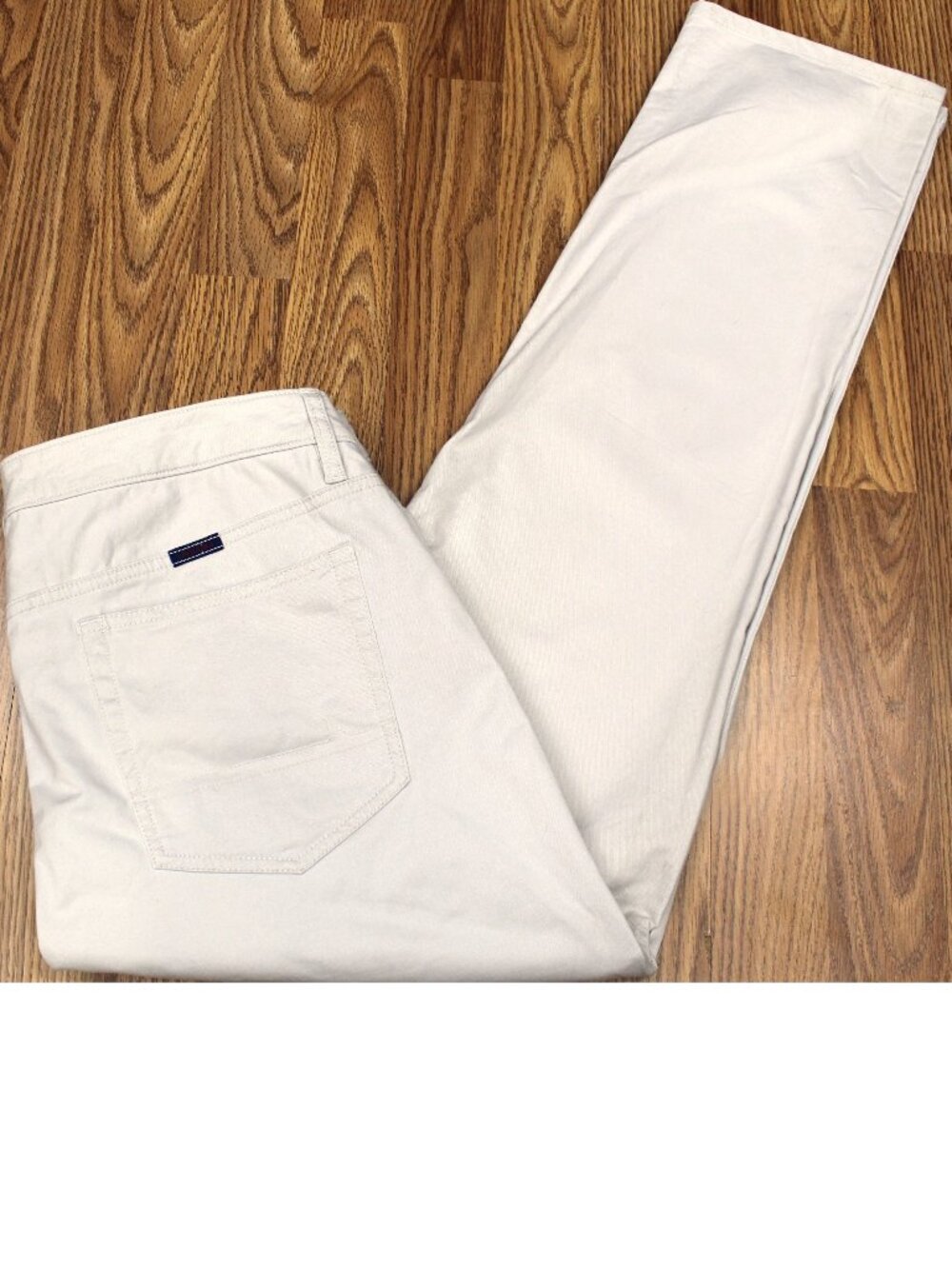 34x30 UNTUCKit SLIM FIT COTTON/SPANDEX DARK LIGHT KHAKI DENIM 34W x 30L